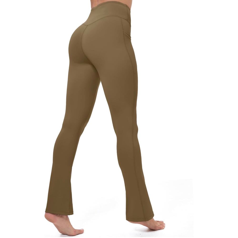 New - Magcomsen Flare‎ Leggings Yoga Pants Mini Flared Bootcut Sz XS